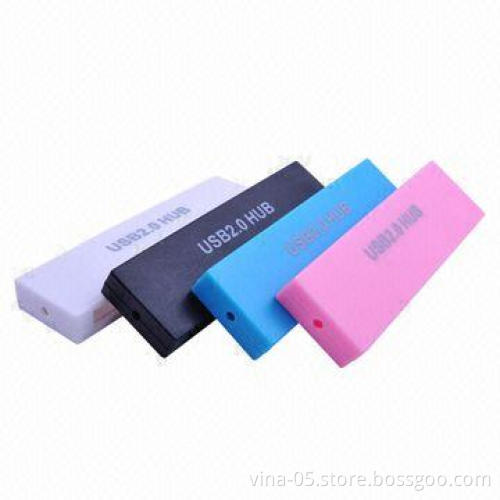 4-port Micro USB 2.0 Hub with LED Light Indication